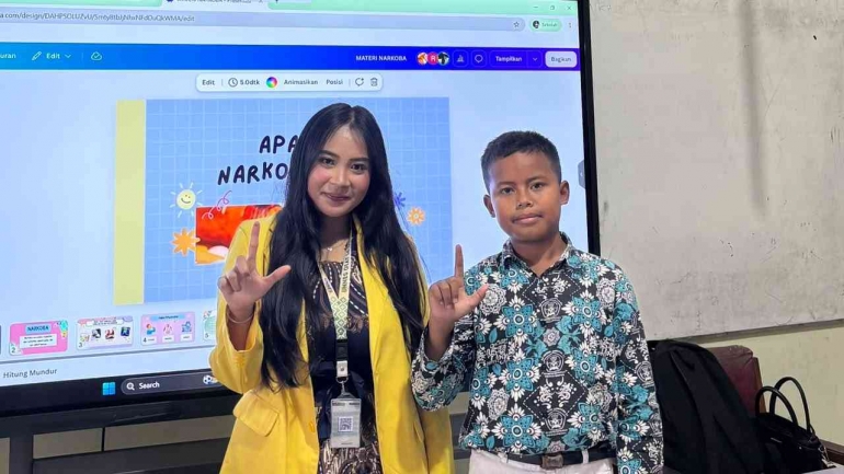KKN UNNES GIAT 16 Edukasi Anti-Perundungan dan Bahaya Narkoba di SDN JIMBARAN 01