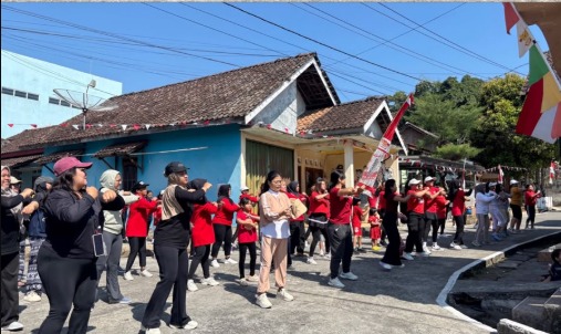Senam Memperingati HUT RI ke 81 Dusun Jimbaran